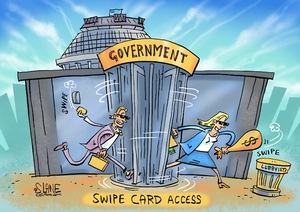 Swipe Card Access For Lobbyists