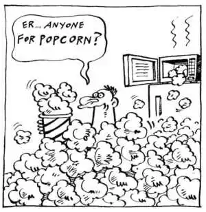 Nisbet, Alistair, 1958- :'Er.. Anyone for popcorn? Christchurch Press. 6 July, 2002.