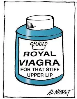 Nisbet, Alistair, 1958- :Royal Viagra for that stiff upper lip. Christchurch Press. 26 June, 2002.