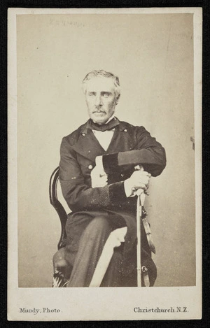 Mundy, Daniel Louis, 1826-1881: Portrait of Sir George Grey