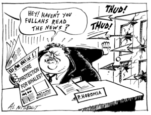 Nisbet, Al, 1958- :Hey! Haven't you fullahs read the news? Christchurch Press, 18 June 2003.