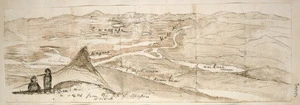 Taylor, Richard, 1805-1873 :A sketch from the top of Taupiri, Waikato. [1839?].