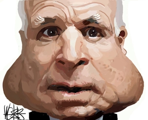 John McCain. 23 March, 2008