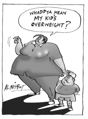"Whaddya mean my kid's overweight?" 27 May, 2005