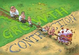 Growth vs Contraction Tug of War