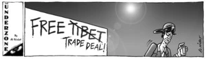 'Free Tibet / Trade deal!' 1 April, 2008