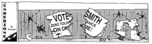 'Vote Smith - Zero tolerance on crime!' 30 October, 2008.