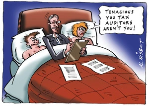 "Tenacious you tax auditors aren't you!" 3 May, 2004.