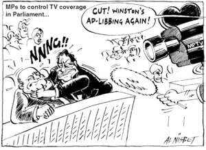 MPs to control TV coverage in Parliament..."Cut! Winston's ad-libbing again!" 18 March, 2005