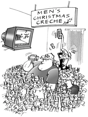 "Men's Christmas creche." 18 December, 2004.