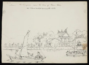 Collinson, Thomas Bernard 1822-1902 :Above Koolongsoo near the town of Tseen teen [Amoy, South China]. See 3 leaves back for continuation of this sketch. [1844]