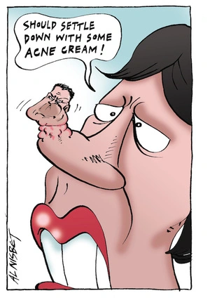 "Should settle down with some acne cream!" 8 April, 2005