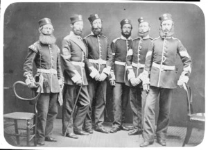 Six soldiers of the Light Infantry Company, 65th Regiment
