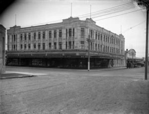 Hawke's Bay Farmers' Co-operative Association building on the corner of Queen and Market Streets, Hastings