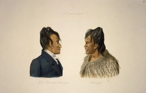 Lejeune, Jules Louis, fl 1804-1851 :Nle Zelande. Toi, Roi des sauvages. Sauvage [1825-1826] / Antoine Chazal [after Jules Lejeune].