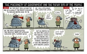 The machinery of government and the fleshy bits of the people