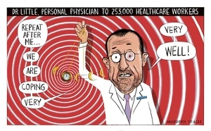 Dr Little, personal physician to 253,000 healthcare workers