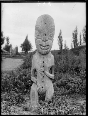 Carved figure, probably Wairoa district
