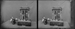 A model of a gold-saving machine, designed by Alex Crow McGeorge, engineer