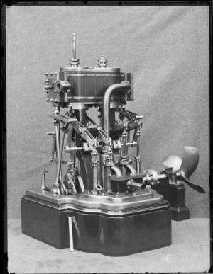 A model of a gold-saving machine, designed by Alex Crow McGeorge, engineer