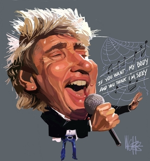 Webb, Murray, 1947- :Rod Stewart [ca 10 February, 2005]