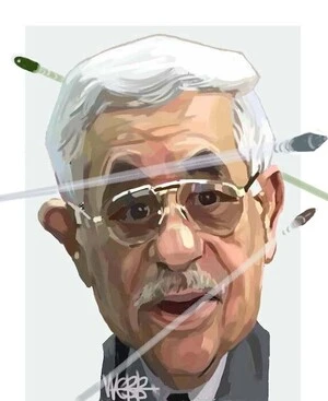 Webb, Murray, 1947- : Mahmoud Abbas [ca 15 Novemeber 2004]