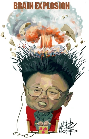 Kim Jong Il. Brain explosion. 6 October, 2006.