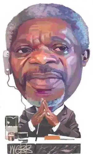 Webb, Murray, 1947- :Kofi Annan [ca 10 December 2004]