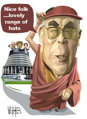 Dalai Lama. "Nice folk....lovely range of hats." 21 June, 2007.