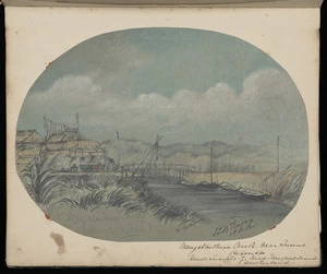 Fraser, I T[allon?] B, fl 1860s :Mangatawhiri Creek near Queen's Redoubt. [ca 1864].