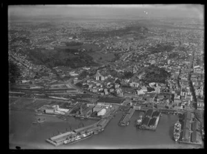 City and wharves, Auckland