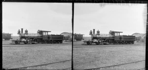 K class steam train locomotive number 93, Hillside Railway Workshop yard, Dunedin