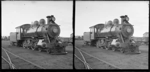 Ub class steam train locomotive, unidentified railway yards