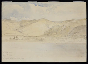 Kinder, John (Rev), 1819-1903: Te Rapa [Sth Western Lake] Taupo. The scene of Te Heu heu's death, 1846