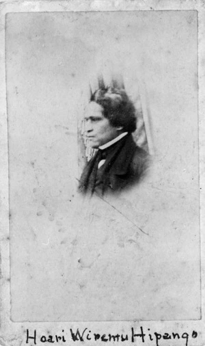 Maddison, Arthur, 1833-1887 :Portrait of Hoani Wiremu Hipango