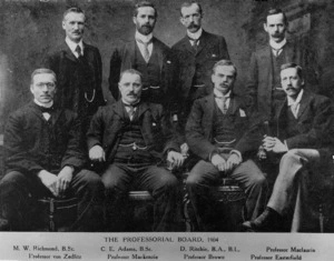 Members of the 1904 Victoria University College Professorial Board