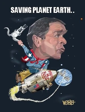 Webb, Murray, 1947- :George W. Bush. Saving Planet Earth [ca 12 January 2004]