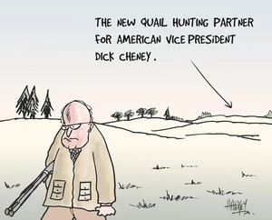 The new quail hunting partner for American Vice President Dick Cheney. 15 February, 2006.