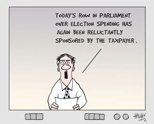 "Today's row in parliament over election has again been reluctantly sponsored by the taxpayer." 7 September, 2006.
