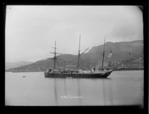 HMS Goldfinch in Port Chalmers harbour
