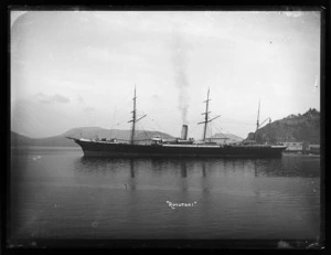 The passenger ship Rimutaka in Port Chalmers harbour