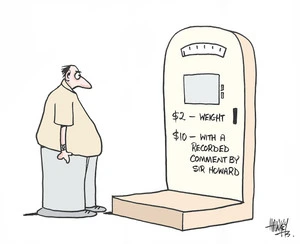 $2 Weight. $10 With a recorded comment by Sir Howard. 17 October, 2005.
