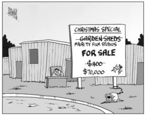 Christmas Special. Garden sheds. Maori TV Film Studios. FOR SALE $400. $70,000. 9 December, 2003