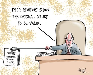 Paritutu Original Dioxin Study. Peer reviews show the original study to be valid. 26 January, 2007