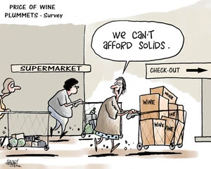 'Price of wine plummets - survey'. "We can't afford solids." 26 August, 2008