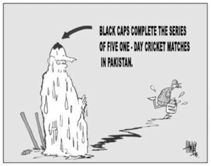 Black Caps complete the series of five one-day cricket matches in Pakistan. 8 December, 2003