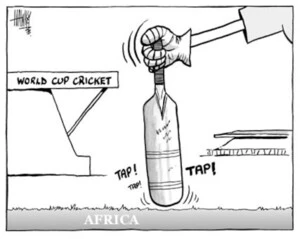 World Cup Cricket. Africa. 8 February, 2003.