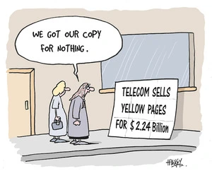 Telecom sells Yellow Pages for $2.24 billion." "We got our copy for nothing." 27 March, 2007