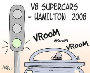 V8 Supercars - Hamilton 2008. "Vroom, vroom, vroom." 23 November, 2006.
