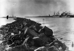 Breakwater and wharf, Westport